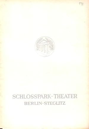 Seller image for Programmheft des Schlopark Theaters Berlin, Spielzeit 1965 / 1966. Hefte 134, 136. Konvolut aus 2 Heften. for sale by Antiquariat Carl Wegner