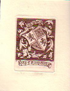 Imagen del vendedor de Ex Libris Luis E. D. Navarra a la venta por Antiquariat Carl Wegner