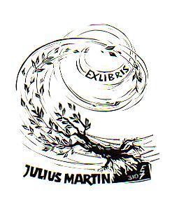 Imagen del vendedor de Exlibris Julius Martin a la venta por Antiquariat Carl Wegner