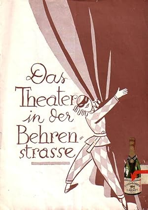 Bild des Verkufers fr Programm-Heft zu 'Das verfl.Geld!'. Lustspiel in drei Akten. Regie: Ralph Arthur Roberts. Bhnenbild: Paul Petersilge. Mitwirkende: Maria Karsten, Alexa v. Engstrm, Ellen Schwanneke, Paul Mederow, Rudolf Weinmann u.a. Auffhrung 'Theater in der Behrenstrasse', Berlin. Direktion: Ralph Arthur Roberts. zum Verkauf von Antiquariat Carl Wegner