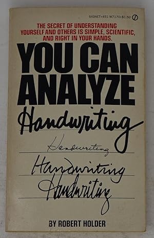 Bild des Verkufers fr You Can Analyze Handwriting zum Verkauf von Faith In Print