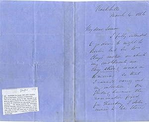 Letter handwritten and signed by Sir Joseph Paxton (1801-1865).