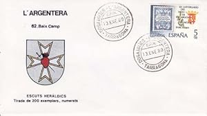 L' ARGENTERA (Tarragona) - 62 BAIX CAMP - ESCUTS HERÁLDICS (Escudos Heráldicos)