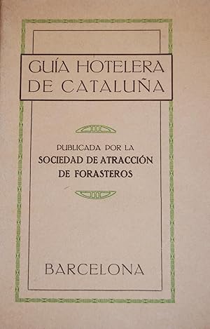 Imagen del vendedor de GUIA HOTELERA DE CATALUA a la venta por Fbula Libros (Librera Jimnez-Bravo)