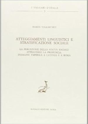 Immagine del venditore per Atteggiamenti linguistici e stratificazione sociale. venduto da FIRENZELIBRI SRL