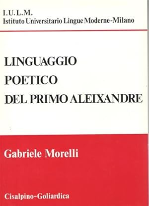 Seller image for Linguaggio poetico del primo Aleixandre. for sale by FIRENZELIBRI SRL