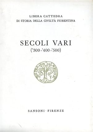 Immagine del venditore per Secoli vari.('300-'400-'500). venduto da FIRENZELIBRI SRL