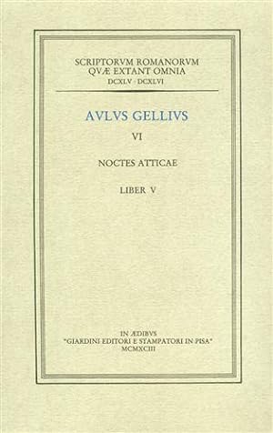 Seller image for Noctes atticae. VI. Liber V. for sale by FIRENZELIBRI SRL