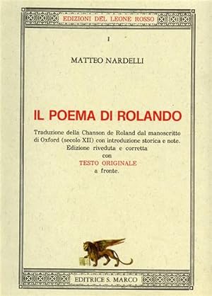 Seller image for Il poema di Rolando. for sale by FIRENZELIBRI SRL
