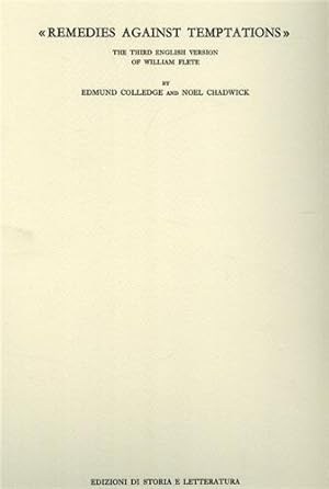 Immagine del venditore per Remedies Against Temptations. The third English Version of William Flete. venduto da FIRENZELIBRI SRL