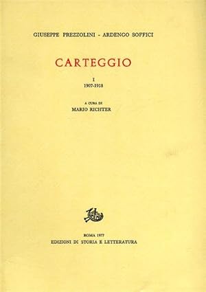 Bild des Verkufers fr Carteggio Vol.I:1907-1918. zum Verkauf von FIRENZELIBRI SRL
