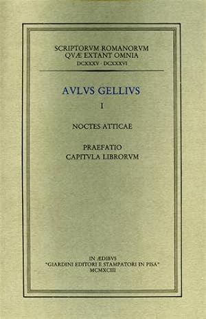 Seller image for Noctes atticae. I. Prefatio Capitula Librorum. for sale by FIRENZELIBRI SRL