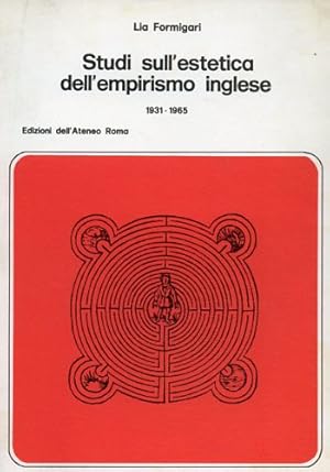 Bild des Verkufers fr Studi sull'estetica dell'empirismo inglese 1931-1965. zum Verkauf von FIRENZELIBRI SRL