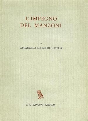 Seller image for L'Impegno del Manzoni. for sale by FIRENZELIBRI SRL