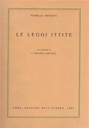 Seller image for Le leggi Ittite. for sale by FIRENZELIBRI SRL