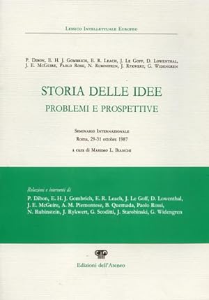 Bild des Verkufers fr Storia delle idee: problemi e prospettive. zum Verkauf von FIRENZELIBRI SRL