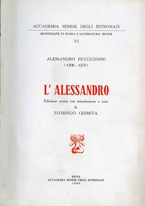 Imagen del vendedor de L'Alessandro. a la venta por FIRENZELIBRI SRL