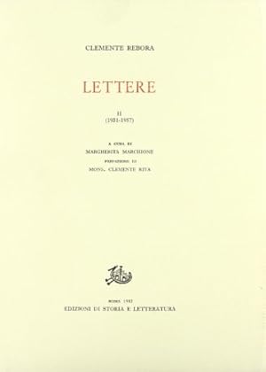 Bild des Verkufers fr Lettere. Vol.II: 1931-1957. zum Verkauf von FIRENZELIBRI SRL