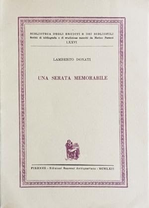 Seller image for Una serata memorabile. for sale by FIRENZELIBRI SRL