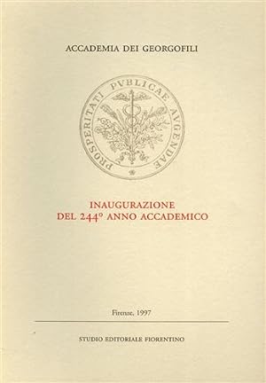 Seller image for Inaugurazione del 244 Anno Accademico. for sale by FIRENZELIBRI SRL