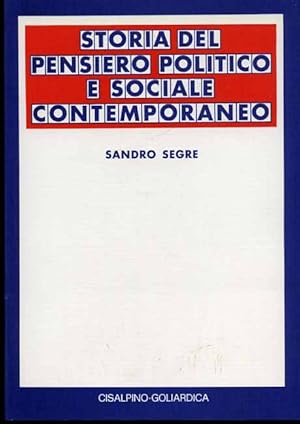 Seller image for Storia del pensiero politico e sociale contemporaneo. for sale by FIRENZELIBRI SRL