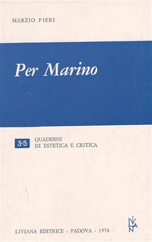 Imagen del vendedor de Per Marino. a la venta por FIRENZELIBRI SRL