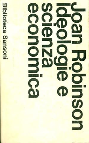 Immagine del venditore per Ideologie e Scienza economica. venduto da FIRENZELIBRI SRL