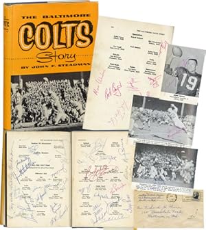 Bild des Verkufers fr The Baltimore Colts Story (First Edition, signed by 40 team members and staff from the 1962-64 season) zum Verkauf von Royal Books, Inc., ABAA