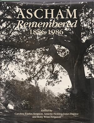 Seller image for Ascham Remembered 1886-1986 for sale by Laura Books