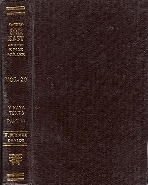 Imagen del vendedor de Vinaya Texts Part III The Kullavagga IV-XII (The Sacred Books of China) a la venta por Book Booth