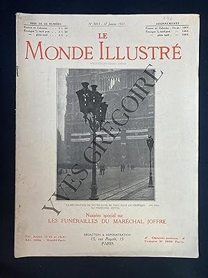 LE MONDE ILLUSTRE-N°3813-17 JANVIER 1931-NUMERO SPECIAL SUR LES FUNERAILLES DU MARECHAL JOFFRE