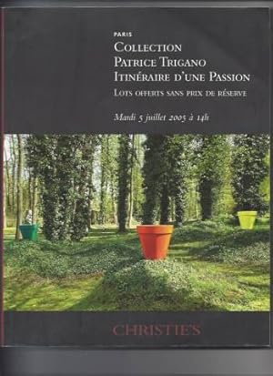 Collection patrice trigano itineraire d'une passion