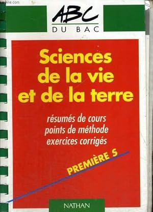 Image du vendeur pour ABC DU BAC - SCIENCES DE LA VIE ET DE LA TERRE - 1ER S - mis en vente par Le-Livre