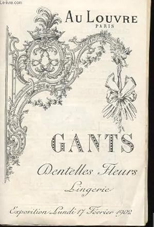 Bild des Verkufers fr GANTS DENTELLES FLEURS LINGERIE zum Verkauf von Le-Livre