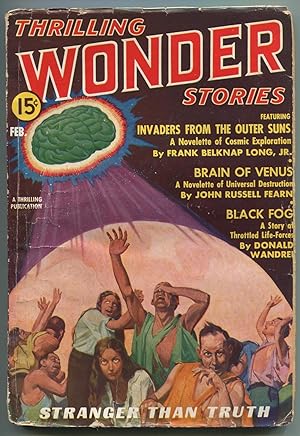 Bild des Verkufers fr [Pulp magazine]: Thrilling Wonder Stories - February 1937, Volume 9, Number 1 zum Verkauf von Between the Covers-Rare Books, Inc. ABAA