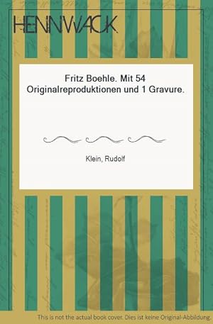 Immagine del venditore per Fritz Boehle. Mit 54 Originalreproduktionen und 1 Gravure. venduto da Antiquariat Hennwack