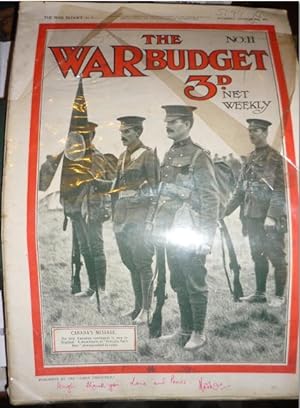 The War Budget No. 11 Saturday October 31st 1914