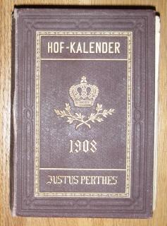 Seller image for Genealogischer Hofkalender nebst diplomatisch - statistischem Jahrbuche 1908. 145. Jahrgang. for sale by Antiquariat Johann Forster