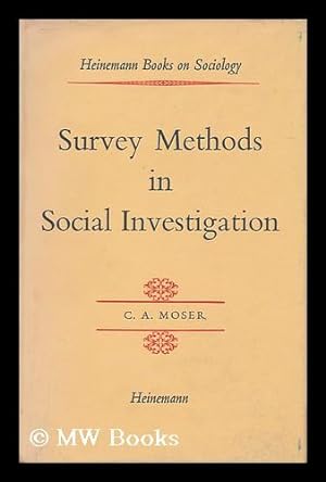 Imagen del vendedor de Survey Methods in Social Investigation a la venta por MW Books Ltd.