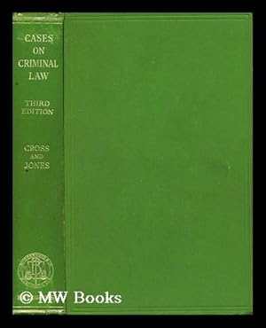 Bild des Verkufers fr Cases on Criminal Law / by Rupert Cross and P. Asterley Jones zum Verkauf von MW Books Ltd.