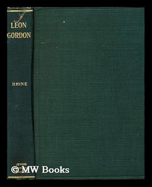 Imagen del vendedor de Leon Gordon; an Appreciation, by Abraham Benedict Rhine a la venta por MW Books