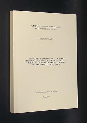 The Teachings of Vatican Council II and Christifideles Laici on Communion and Mission in the Lay ...