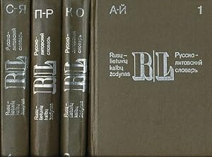 Rusu - Lietuviu Kalbu Zodynas. Band I - IV. Russisch-litauisches Wörterbuch in 4 Bänden).