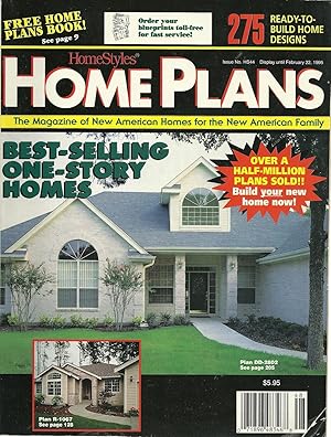 HOMESTYLES: HOME PLANS. February 1995