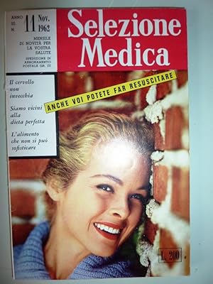 "Selezione Medica Anno III, n.° 11 Novembre 1962"