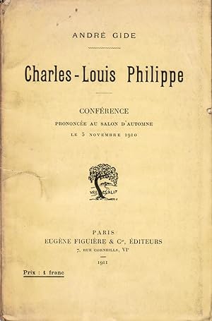 Charles-Louis Philippe, conférence prononcée au salon d'automne le 5 novembre 1910