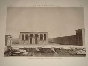 DESCRIPTION DE L'EGYPTE. Koum Omboû (Ombos). Vue perspective des deux temples et de l'enceinte. (...