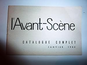 "L'AVANT SCENE - Catalogue Complet Janvier 1962"