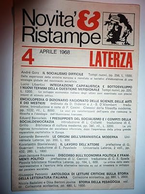 "Novità e Ristampe 4 Aprile 1968 - LATERZA"