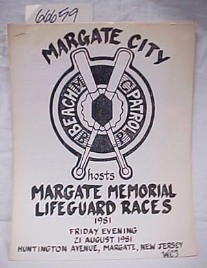 Image du vendeur pour 1981 Margate Memorial Lifeguard Races mis en vente par Princeton Antiques Bookshop